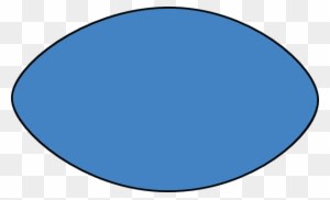 Blue Football Outline Clipart Free Clip Art Images - Blue American Football Outline - Transparent PNG Free Download