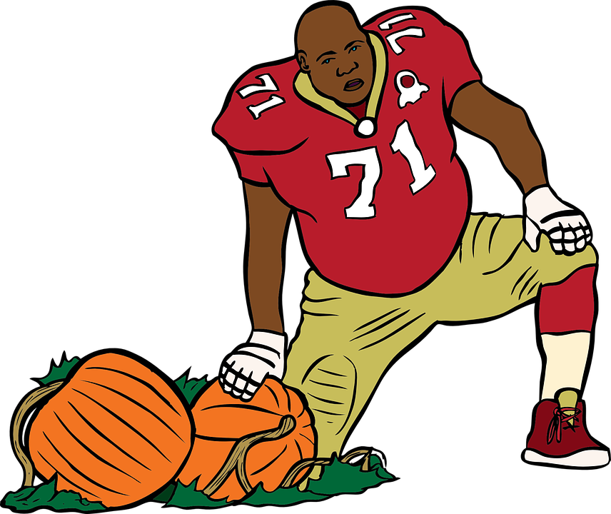 Cartoon Football Player Transparent - Transparent PNG Free Download