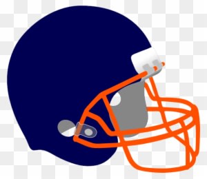 Blue And Orange Football Helmets - Transparent PNG Free Download