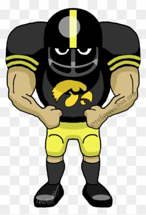 Iowa Hawkeye Mascot Clipart - Steelers Football Jersey Cartoon - Transparent PNG Free Download