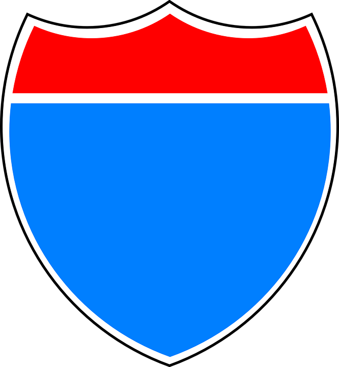 Interstate 10 Sign Clipart - Football Logo Template Png - Transparent PNG Free Download