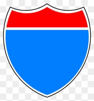 Interstate 10 Sign Clipart - Football Logo Template Png - Transparent PNG Free Download