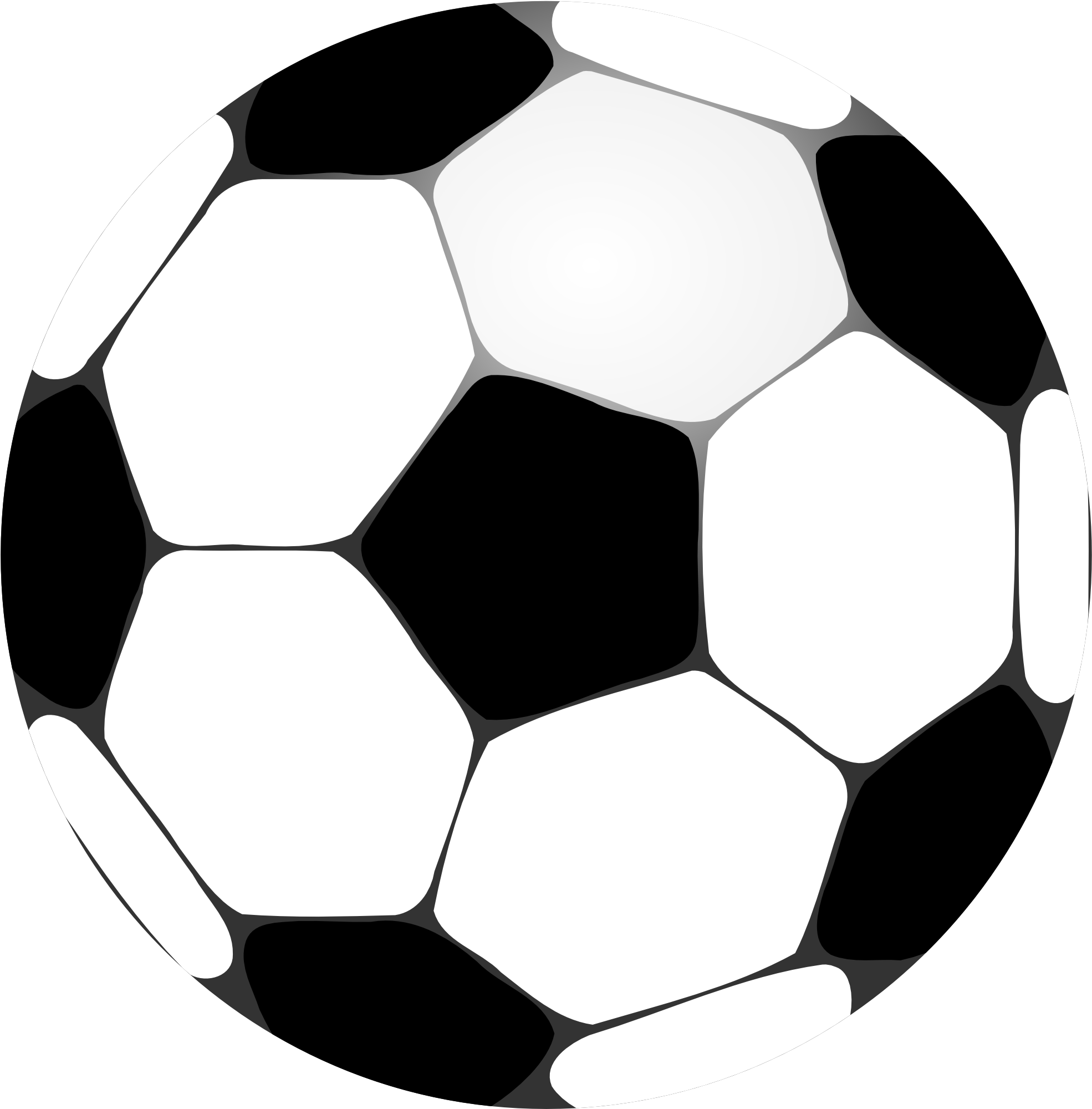 Soccer - Ball - Clipart - Black - And - White - White And Black Football - Transparent PNG Free Download