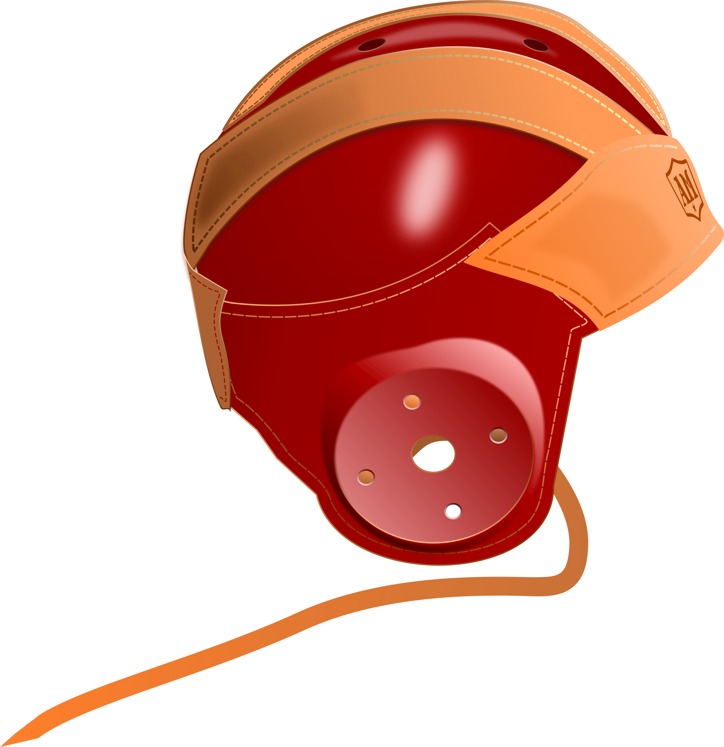 Vintage Football Clipart - Old Football Helmet Png - Transparent PNG Free Download