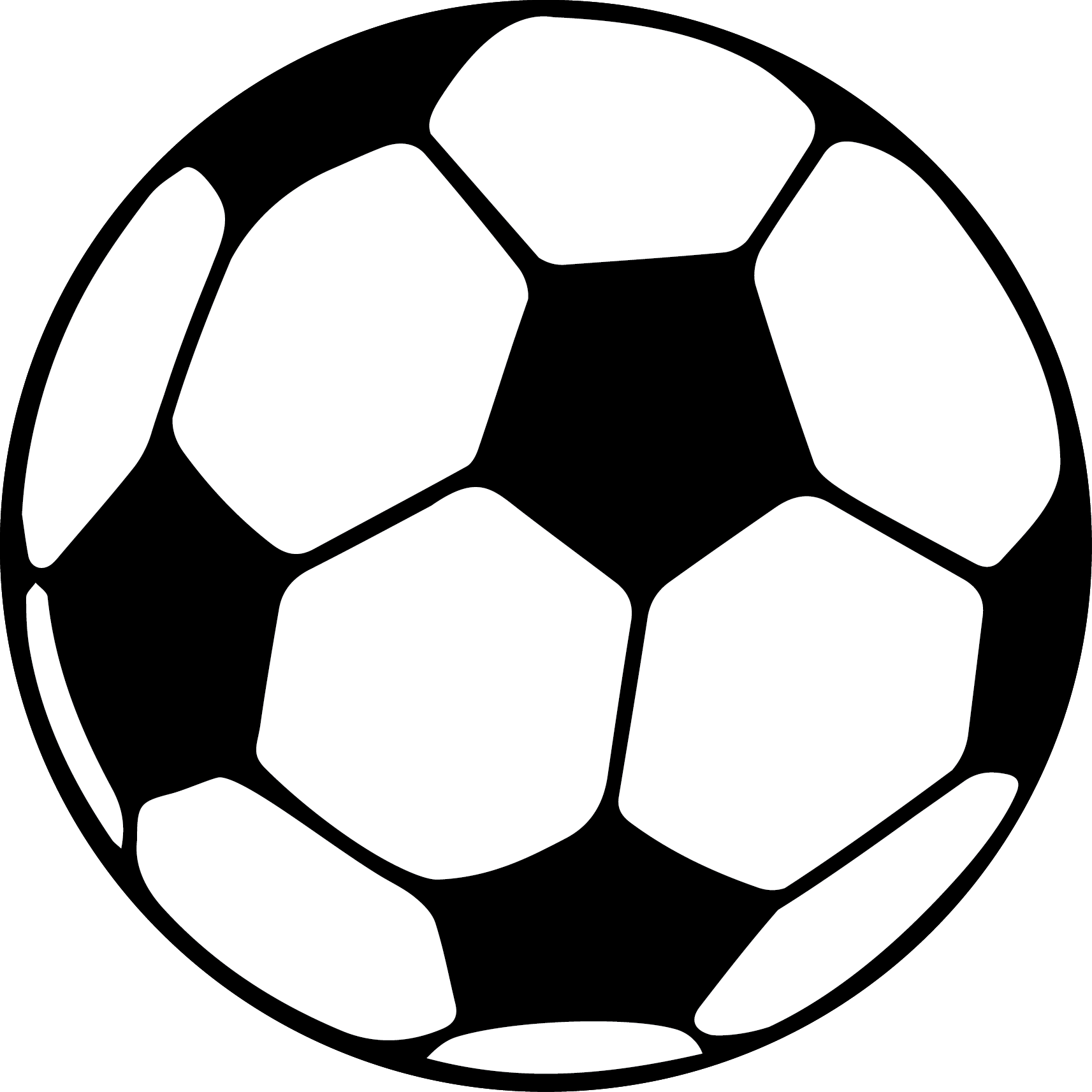 Einladung Kindergeburtstag Basteln Fussball 25 Terrific - Football Black And White - Transparent PNG Free Download