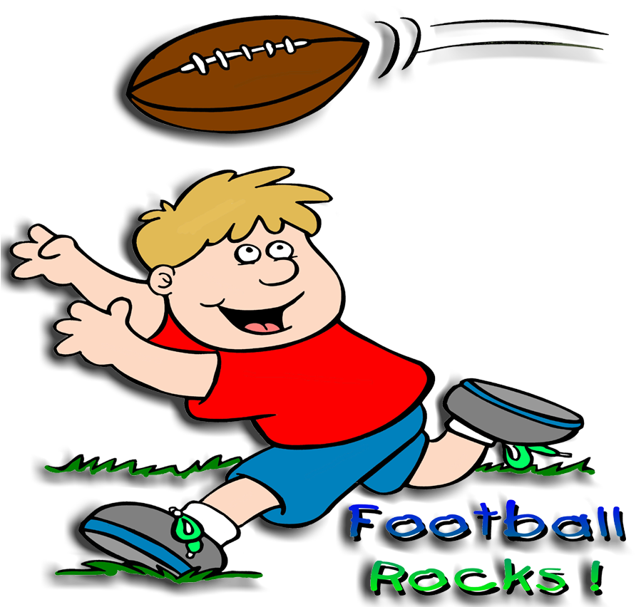 Images For Cartoon Kids Playing Football - Football Rocks Embroidery Design - Transparent PNG Free Download