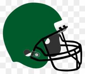 Green Football Helmet Clip Art At Clker - Football With Helmet Drawing - Transparent PNG Free Download