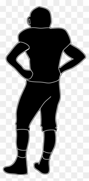 Silhouettes Of People - Back Of Football Players - Transparent PNG Free Download