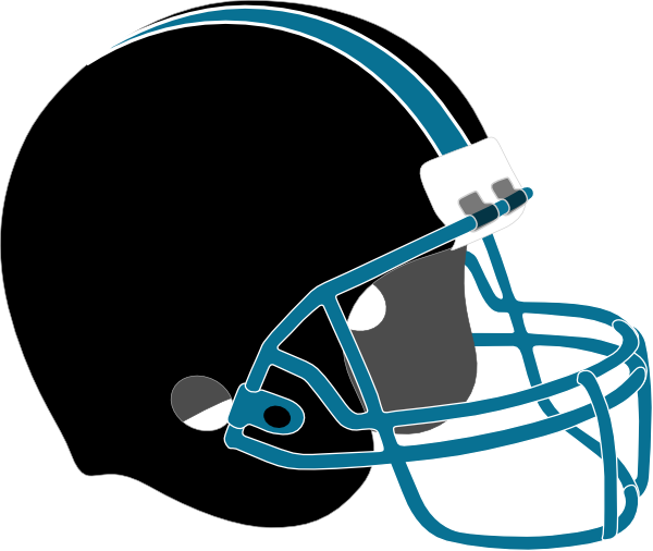 Football Helmet Sharks Clip Art At Clker - Football With Helmet Drawing - Transparent PNG Free Download