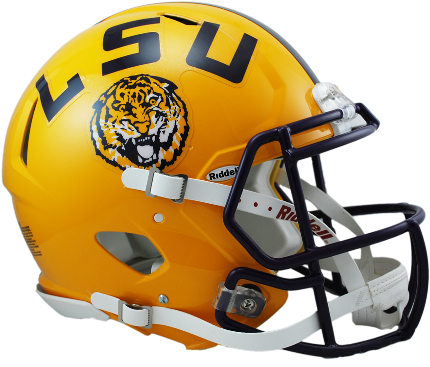 Lsu Revolution Speed Authentic Helmet - Lsu Vs Alabama Football - Transparent PNG Free Download