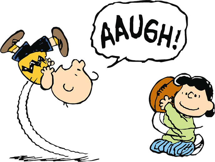 Charlie Brown And Lucy Football - Transparent PNG Free Download