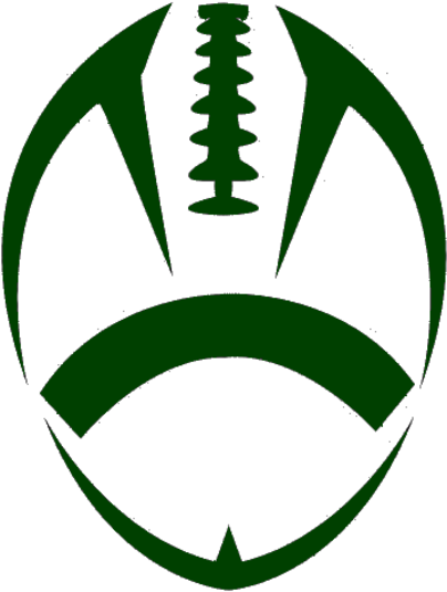 Green Football Cut Image - American Football Logo Png - Transparent PNG Free Download