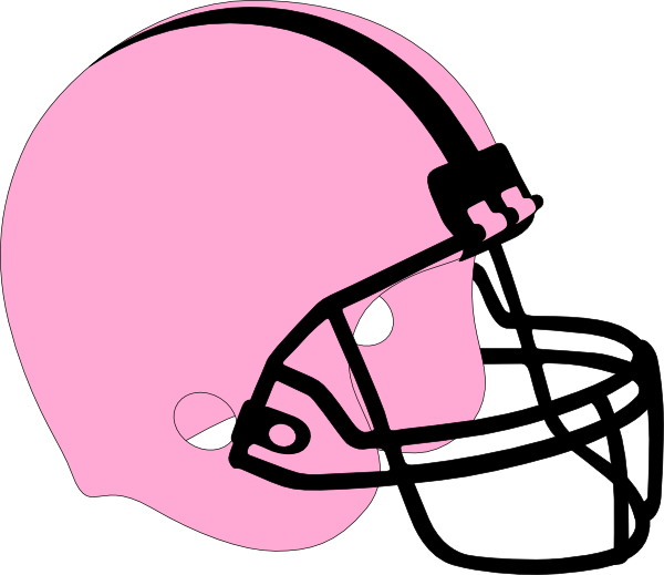 Black - Football - Helmet - Clipart - Pink Football Helmet Clipart - Transparent PNG Free Download