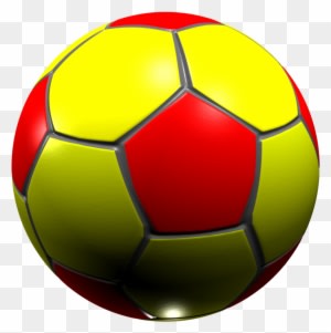 3d Football Cake Ideas And Designs - Red Yellow Football Png - Transparent PNG Free Download