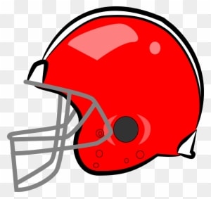 Nfl Football Clip Art Black And White - Red Football Helmet Clipart - Transparent PNG Free Download