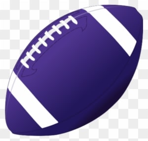 Football Clipart Purple - Football Stencil - Transparent PNG Free Download