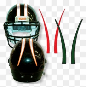 Rev01 Revolution-style Flared Stripes - Football Helmet - Transparent PNG Free Download