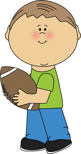 Cute Boy Clipart - Boy With Football Clipart - Transparent PNG Free Download