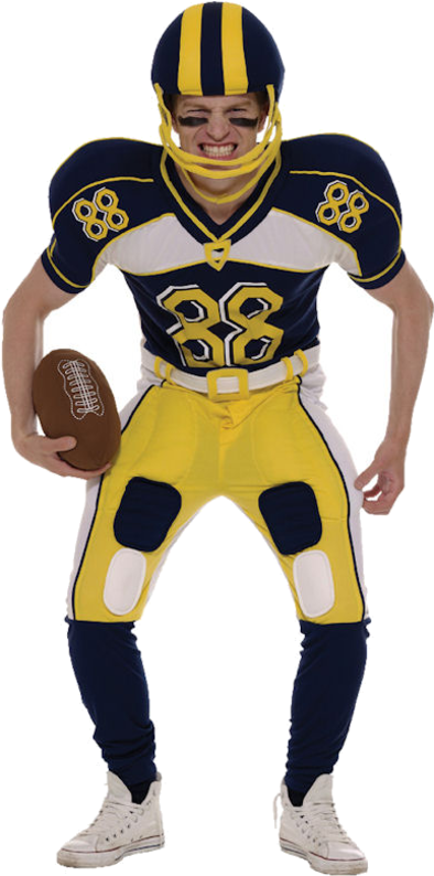 American Football Player Costume - American Football Fancy Dress - Transparent PNG Free Download
