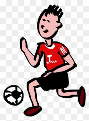 Cartoon Girl Playing Soccer 14, - Football Player Cartoon Png - Transparent PNG Free Download