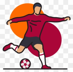 Soccer Player Running With The Ball - Football - Transparent PNG Free Download