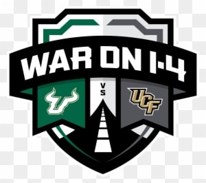 War On I4 Rivalry Logo Rgb White Border - Usf Vs Ucf Football - Transparent PNG Free Download