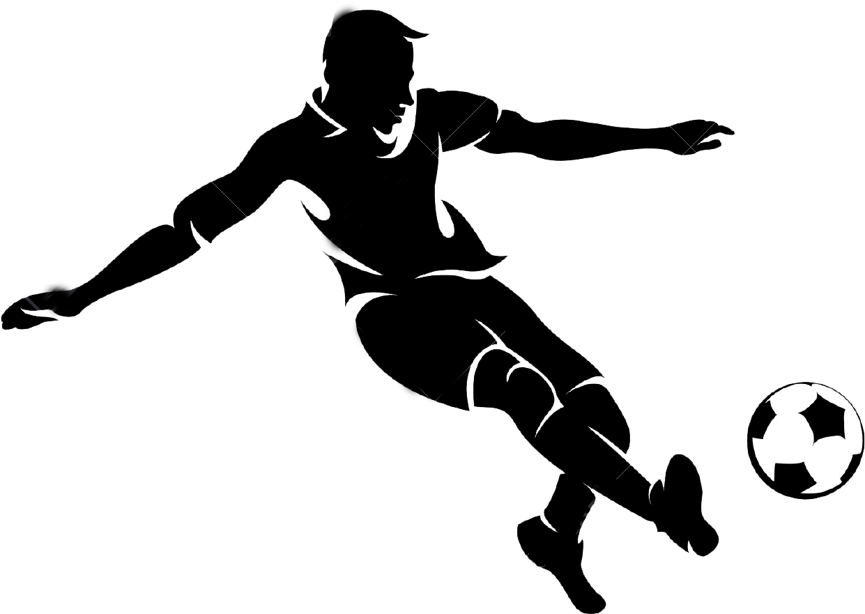 Football Player Png Image Balack And White - Football Player Clipart Png - Transparent PNG Free Download