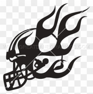Flaming Football Clipart Flaming Football Helmet Production - Football Helmet - Transparent PNG Free Download