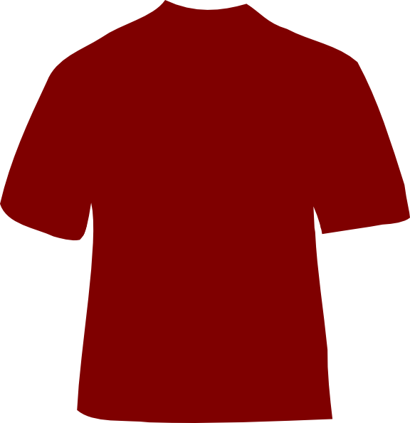 Maroon T-shirt - Red Football Shirt Clipart - Transparent PNG Free Download