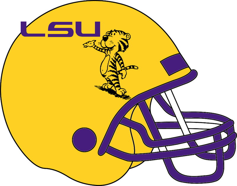 Helmet Clipart Lsu Football - American Football - Transparent PNG Free Download