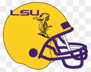 Helmet Clipart Lsu Football - American Football - Transparent PNG Free Download