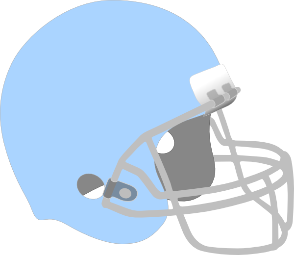 Light Blue Football Helmet Clip Art At Vector Clip - Baby Blue Football Helmet - Transparent PNG Free Download