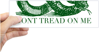 Dont Tread On Me Gadsden Flag Libertarian Merch - Bumper Sticker I Love Soccer Football Futbol - Transparent PNG Free Download