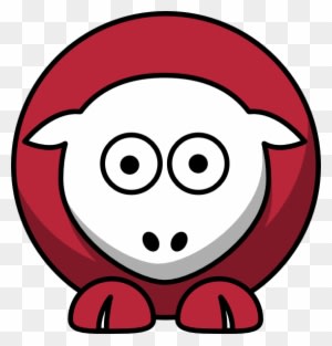 Sheep Red Velvet Cake Color Clip Art At Clker - College Football - Transparent PNG Free Download