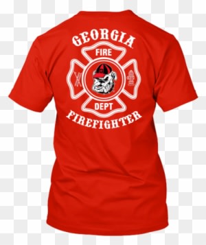 Sale Picture Of Georgia Bulldogs Firefighter Tshirt - Georgia Bulldogs Football Team - Transparent PNG Free Download