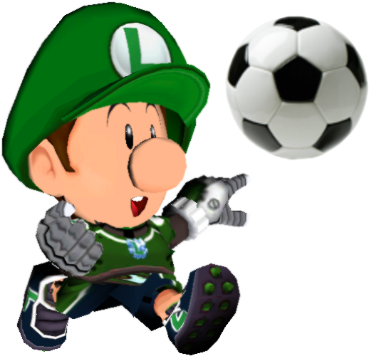 Baby Luigi Strikers Charged By Babyluigionfire - Equipments Used In Football - Transparent PNG Free Download
