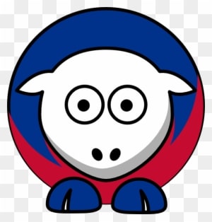 Sheep 3 Toned Buffalo Bills Colors Clip Art At Clker - College Football - Transparent PNG Free Download