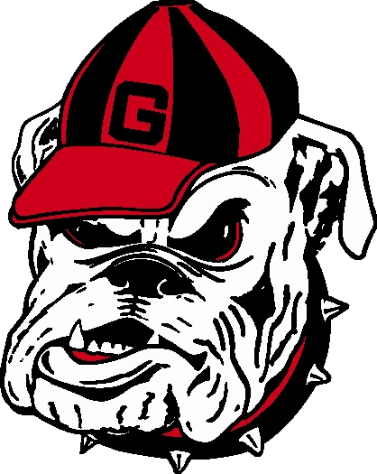 Georgia Bulldog Head Logo - Georgia Bulldogs Football Team - Transparent PNG Free Download