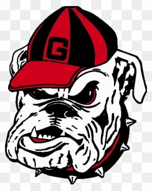 Georgia Bulldog Head Logo - Georgia Bulldogs Football Team - Transparent PNG Free Download