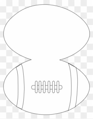 Frantic Stamper Happenings - Football Shaped Card Template - Transparent PNG Free Download