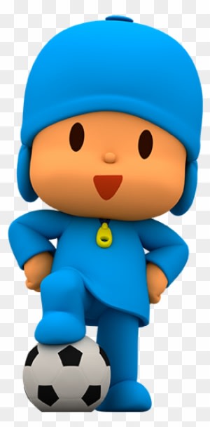 Pocoyo With The World Cup - Animation Of Football Player Png - Transparent PNG Free Download