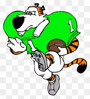 American Football Tigger Cartoon Clipart Png Download - Cartoon Football Player - Transparent PNG Free Download