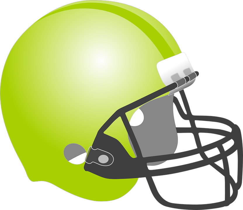 Cartoon Football Helmet And Football - Transparent PNG Free Download