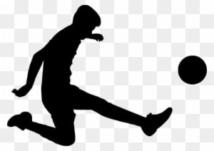 Silhouette, Football, Soccer, Ball, Boy - Silhouette Action Football - Transparent PNG Free Download