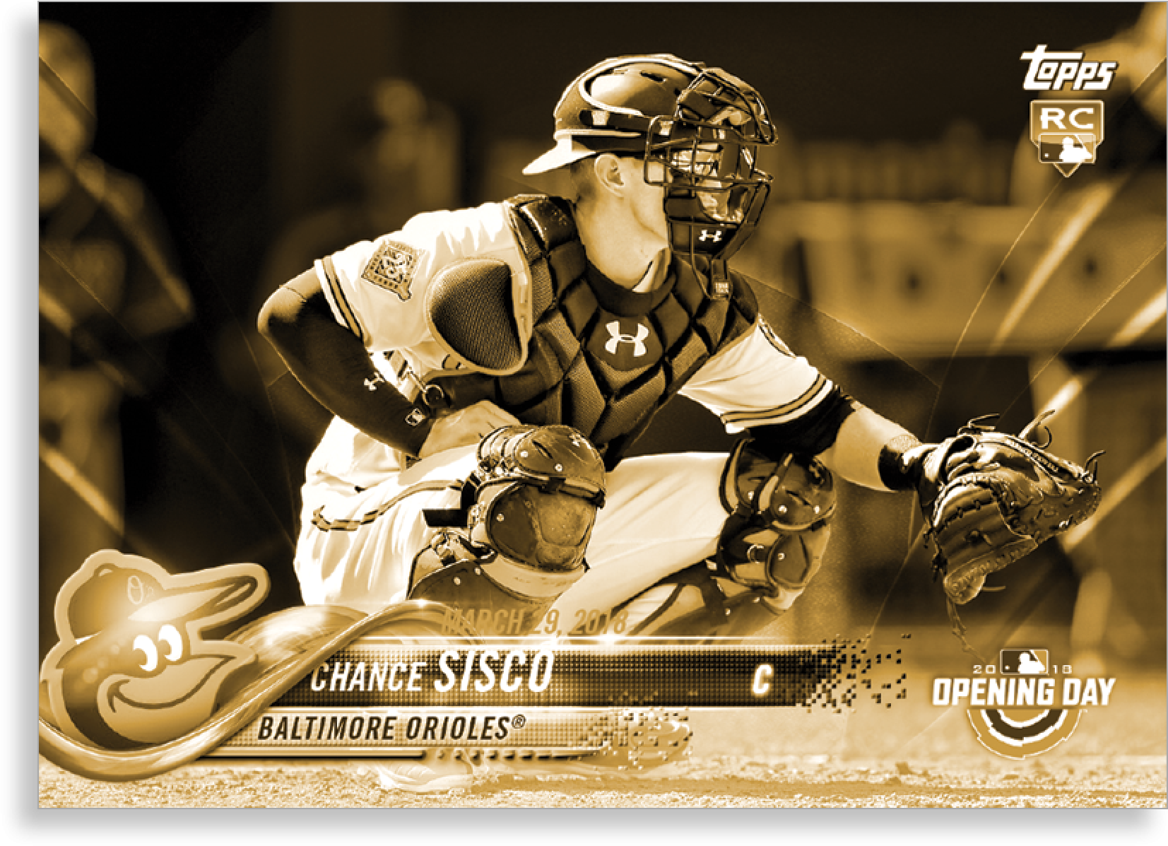 Chance Sisco 2018 Topps Opening Day Baseball Base Poster - Football Helmet - Transparent PNG Free Download