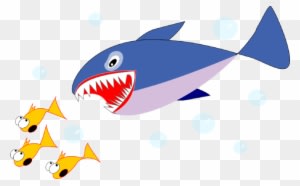 School Of Fish Clip Art - Fish Shark Clip Art - Transparent PNG Free Download