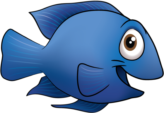 Blue Fish Clip Art - Blue Fish Clipart - Transparent PNG Free Download