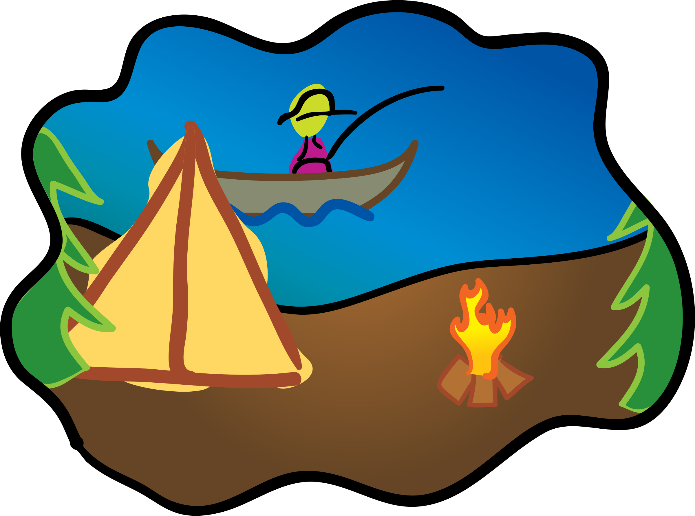 Fse Middle School News - Fishing And Camping Clipart - Transparent PNG Free Download