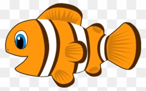 Clownfish Clipart Animated Pencil And In Color Clownfish - Cartoon Of Fish - Transparent PNG Free Download