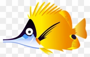 Cartoon Fish Sea Tropical Yellow Fish Fish - Cartoon Tropical Fish - Transparent PNG Free Download